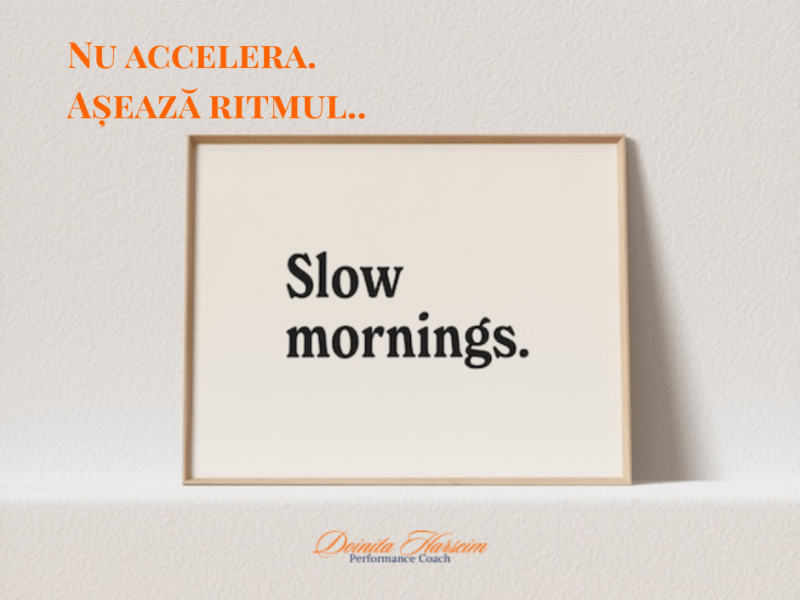 Ritmul tău este&nbsp;suficient.